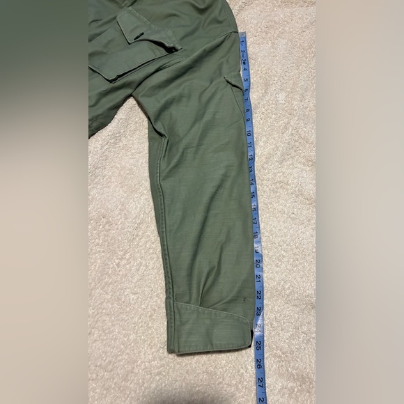 Like New GAP Olive Heavyweight Canvas Military Utility Field Jacket Men Unisex - Picture 13 of 16